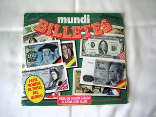 Álbum Mundi Billetes Coleccionismo Años 80