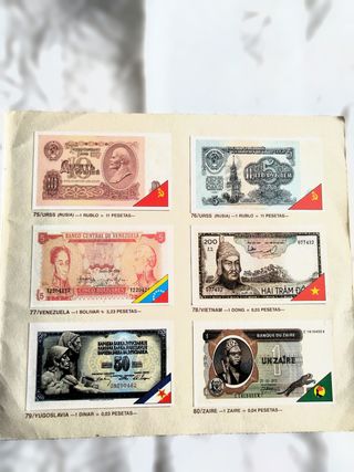 Álbum Mundi Billetes Coleccionismo Años 80