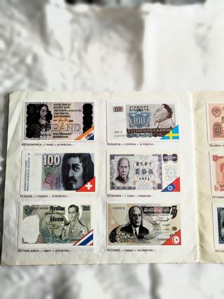 Álbum Mundi Billetes Coleccionismo Años 80