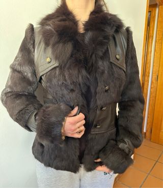 Chaqueta Piel Natural Marrón
