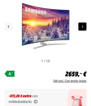 TV Samsung 65 Curva 4K Smart TV UHD HDR