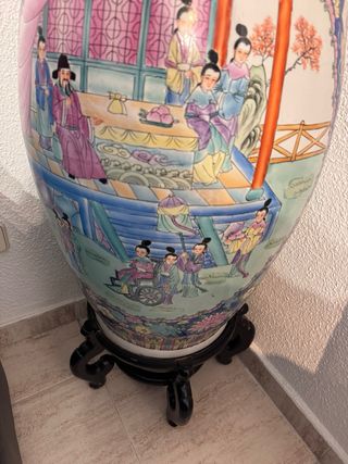 Jarrón Chino Cerámica Grande