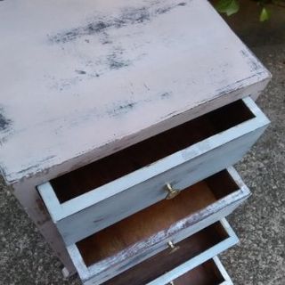 Mesita auxiliar vintage 4 cajones