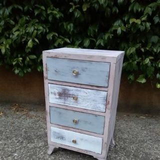 Mesita auxiliar vintage 4 cajones