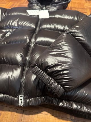 Abrigo Puffer Zara Marrón - Talla M