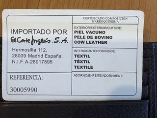 Cartera de cuero Emidio Tucci NUEVA