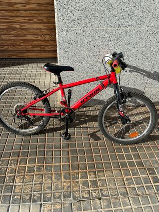 Bicicleta Btwin Talla 20 Roja