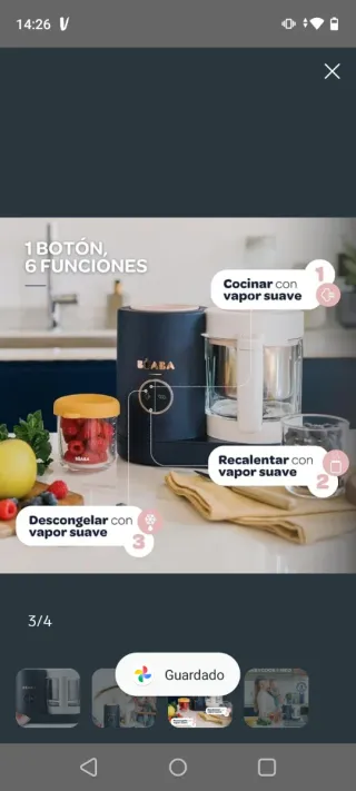 BÉABA Babycook Neo, Robot de cocina infantil.