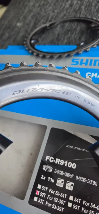 Platos Shimano Dura Ace FC-R9100 52/36