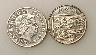 Moneda 10 Peniques Reino Unido 2014