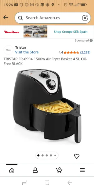 Freidora de aire Tristar