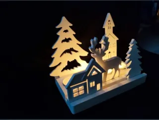 Portavelas Navideño