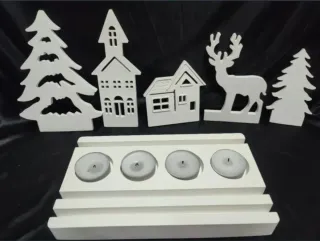 Portavelas Navideño