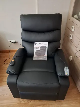 Sillón Masaje y Levantapersonas Imperial Negro