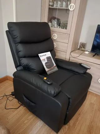 Sillón Masaje y Levantapersonas Imperial Negro