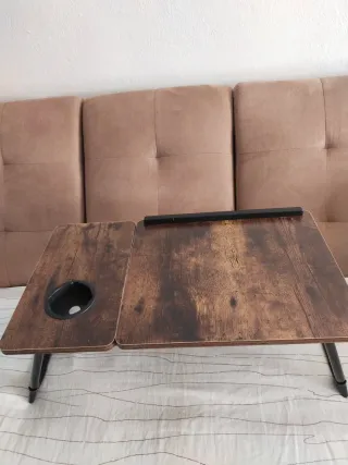 Mesita Plegable Madera y Metal