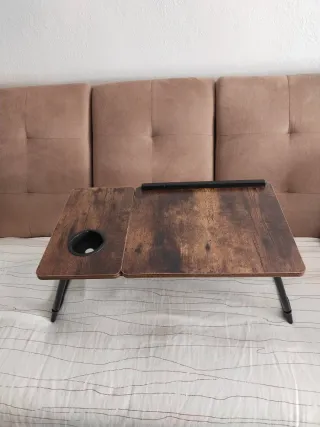 Mesita Plegable Madera y Metal