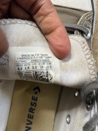Converse Talla 36 Gris, en muy buen estado.