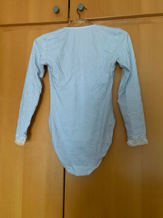 Body Peter Pan rosa con encaje