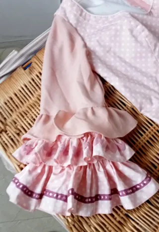 Vestido Flamenca Algodón Talla 38