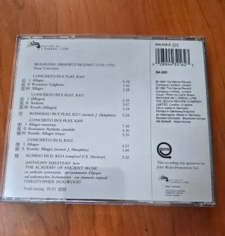 Mozart: Conciertos para Flauta. Conciertos trompa