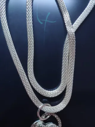 Colgante Corazón Doble con Cadena