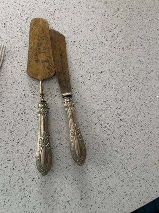 Set posate torta vintage