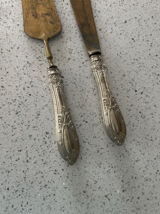 Set posate torta vintage