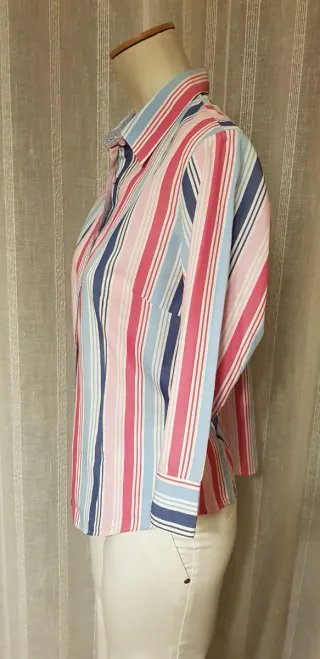 Camisa de rayas azul y rosa Lloyd's