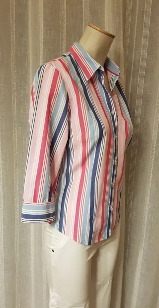 Camisa de rayas azul y rosa Lloyd's