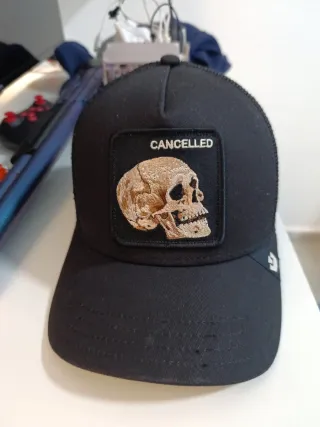 Gorra Goorin Bros Negra Skull Cancelled