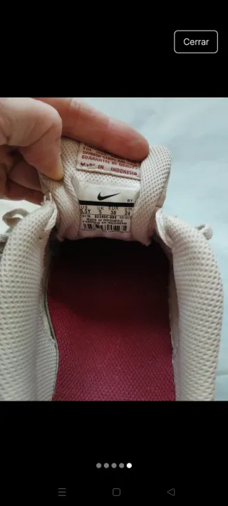 Zapatillas Nike Beige/Rojo Talla 38