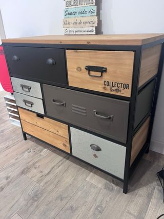 Set 4 muebles de salón estilo industrial