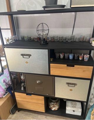 Set 4 muebles de salón estilo industrial