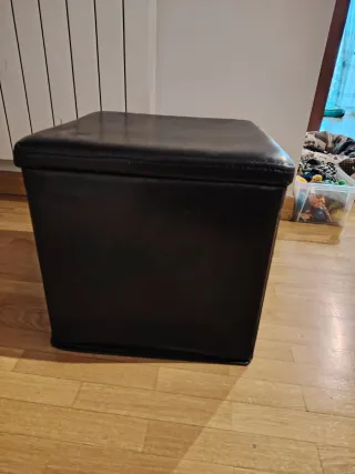 Puff de almacenamiento negro