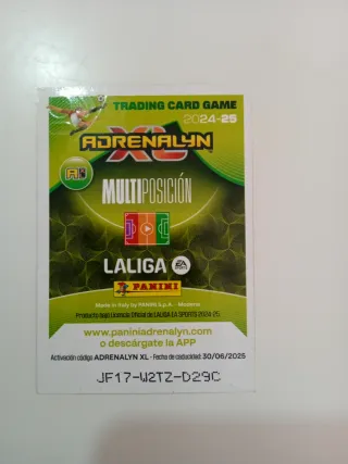 Carta Fantástica Panini 2024-25