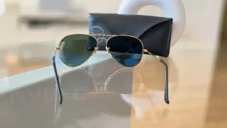 Gafas de Sol Ray-Ban Aviador Polarizadas Doradas
