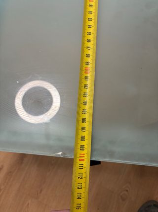 Mesa Comedor Cristal Extensible 6 Comensales