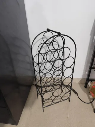 Botellero Metálico Negro