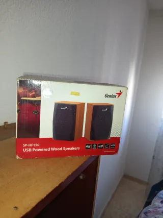 Altavoces Genius SP-HF150 USB Madera