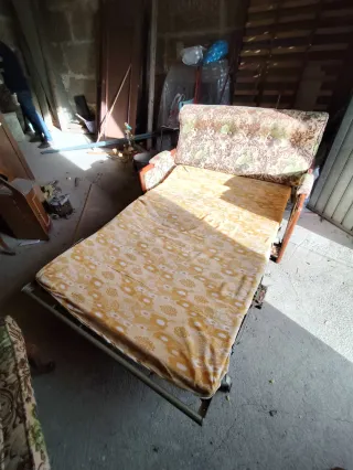 Sofá Cama Tapizado Floral