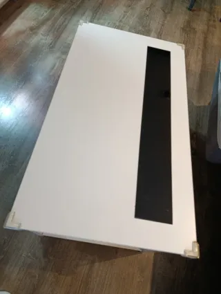 Mesa centro elevable con hueco almacenaje. 90x50