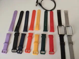 Lote 7 correas silicona + 2 acero + cargador
