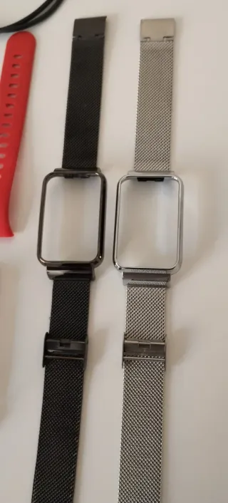 Lote 7 correas silicona + 2 acero + cargador