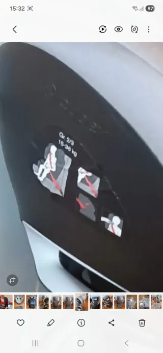 Silla coche Grupo 2-3 Gris