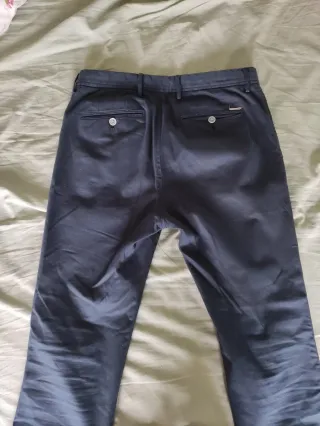 Pantalón Massimo Dutti azul hombre