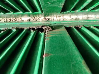 Persianas mallorquinas de hierro verdes