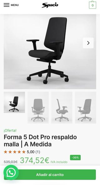 Silla despacho ergonomica Forma 5