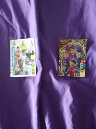 Cartas Fútbol Champions League y La Liga