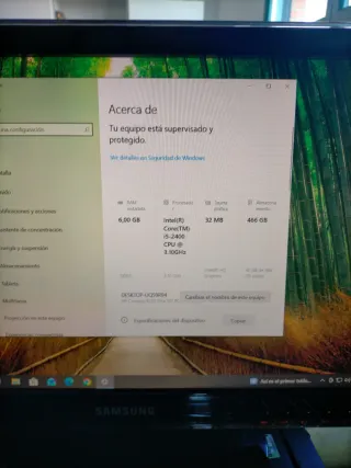 Ordenador de sobremesa HP Intel I5